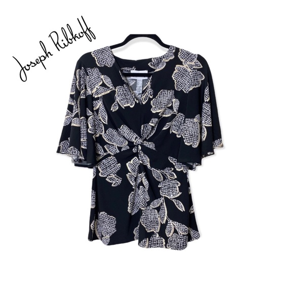 Joseph ribkoff designer twist front top *new with tags size 4 - Picture 2 of 6